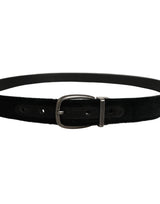 Dolce & Gabbana Black Cotton Metal Buckle Classic Men Belt