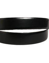 Dolce & Gabbana Black Calf Leather Silver Metal Buckle Belt
