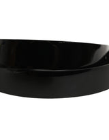 Dolce & Gabbana Black Classic Leather Silver Tone Buckle Belt
