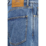Burberry Blue Cotton Straight-Leg Jeans