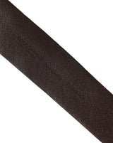Dolce & Gabbana Belt Brown Leather Double Prong Metal Buckle