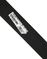 Dolce & Gabbana Black Leather Anchor Logo Metal Buckle Belt