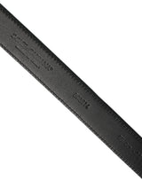 Dolce & Gabbana Men Blue Suede Gold Tone Metal Buckle Belt