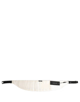 Dolce & Gabbana White Men Wide Waist Belt Cotton Cummerbund