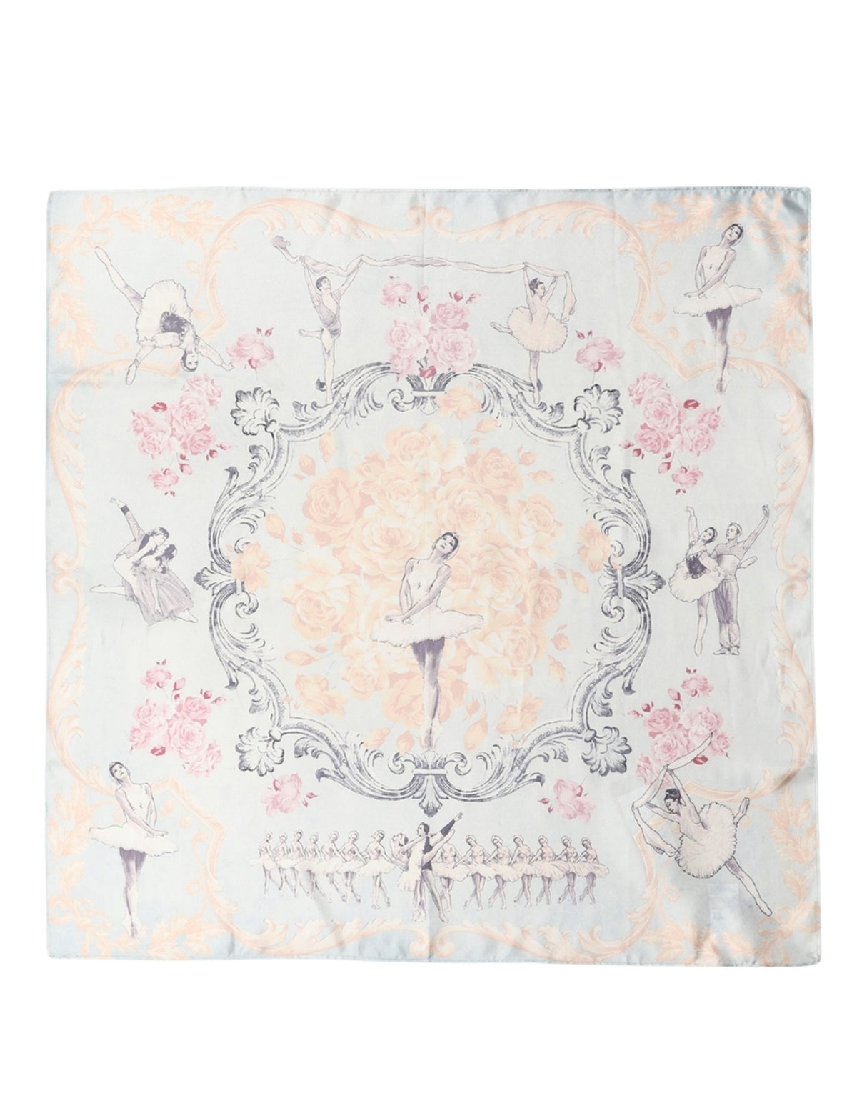Dolce & Gabbana Men Multicolor Ballerina Floral Foulard Scarf