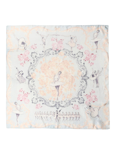Dolce & Gabbana Men Multicolor Ballerina Floral Foulard Scarf
