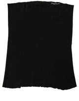 Dolce & Gabbana Men Black Viscose Knitted Neck Warmer Scarf