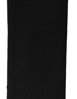 Dolce & Gabbana Men Black Wool Knitted Fringed Foulard Scarf