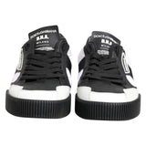 Dolce & Gabbana Black White MIAMI Low Top Men Sneakers Shoes