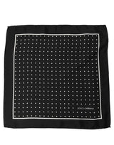Dolce & Gabbana Black Polka Dot Pocket Square Foulard Scarf