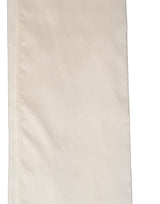 Dolce & Gabbana Men Cream Satin Silk Fringed Neck Shawl Scarf
