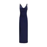 Versace Blue Viscose Casual Dress
