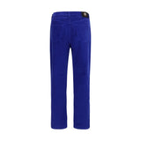 Versace Blue Cotton Straight-Leg Jeans