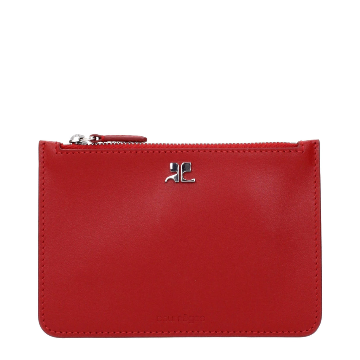 Courrèges Red Leather Wallet