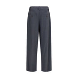 Brunello Cucinelli Gray Wool Oves Aries Dress Pants