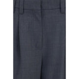 Brunello Cucinelli Gray Wool Oves Aries Dress Pants