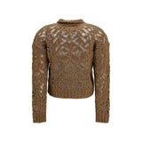Max Mara Brown Alpaca Vicugna Pacos Cardigan