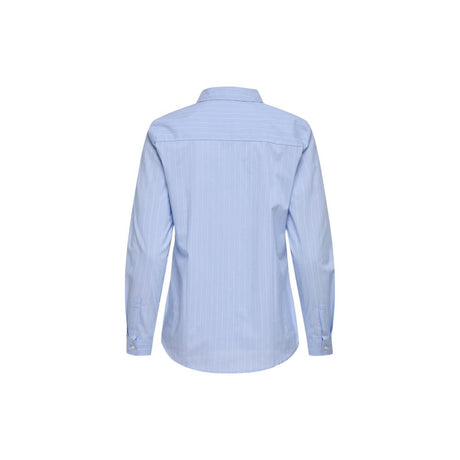 Jacqueline De Yong Blue Cotton Blouse