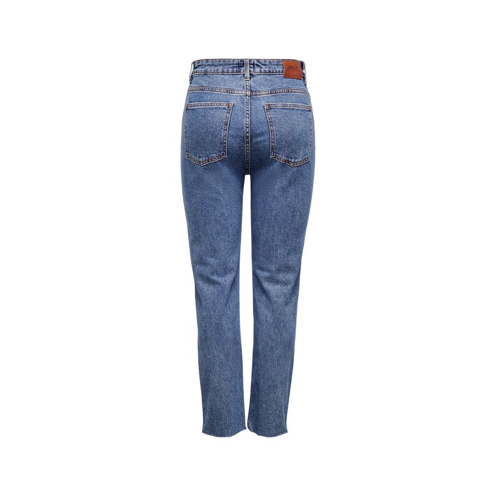 Only Blue Cotton Mom Jeans