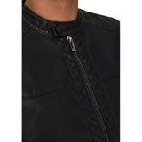 Only & Sons Black Polyester Biker Jacket