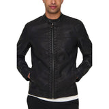 Only & Sons Black Polyester Biker Jacket