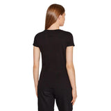 Armani Exchange Black Cotton T-Shirt
