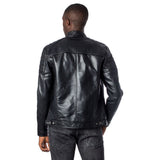 Jack Jones Black Artificial Leather Leather Jacket