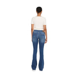 Only Blue Cotton Bootcut Jeans