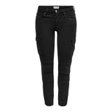 Only Black Cotton Cargo Pants