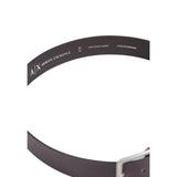 Armani Exchange Brown Leather Regular Belt