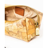 Alviero Martini Prima Classe Beige Cotton Clutch Bag