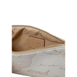 Alviero Martini Prima Classe White Cotton Clutch Bag