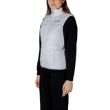 EA7 Emporio Armani White Polyester Sleeveless Jacket