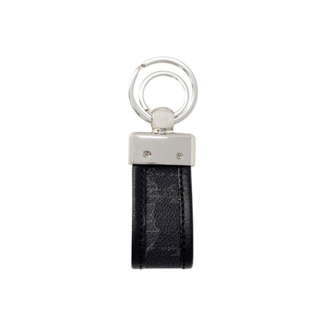 Alviero Martini Prima Classe Black Leather Keychain