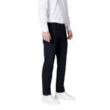 Armani Exchange Black Cotton Casual Pants