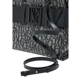 Armani Exchange Black Cotton Handbag