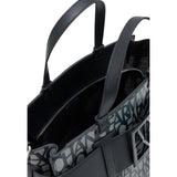 Armani Exchange Black Cotton Handbag