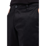 Armani Exchange Black Cotton Bermuda Shorts
