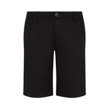 Armani Exchange Black Cotton Bermuda Shorts