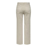 Only Beige Cotton Relaxed Fit Jeans