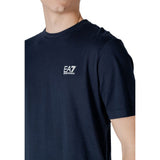 EA7 Emporio Armani Blue Cotton Sportswear