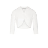 Morgan De Toi White Polyester Sleeveless Jacket