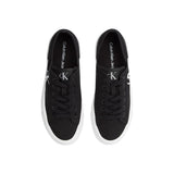 Calvin Klein Jeans Black And White Recycled Cotton Platform Sneakers