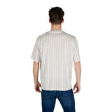 Armani Exchange Cream Cotton T-Shirt