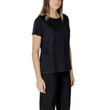 Armani Exchange Black Cotton T-Shirt