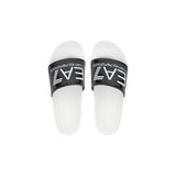 EA7 Emporio Armani Black And White Pvc Slippers