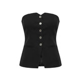 Morgan De Toi Black Cotton Top