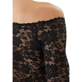 Morgan De Toi Black Polyamide Long Sleeve T-Shirt