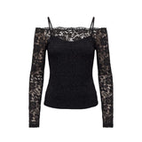 Morgan De Toi Black Polyamide Long Sleeve T-Shirt