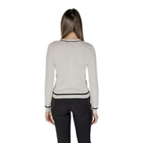 Morgan De Toi Cream Viscose Cardigan